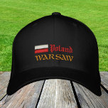 Warsaw & Poland fashion / Polish Flag Embroidered Hat<br><div class="desc">Embroidered Hats: Poland & Warsaw,  Polish Flag fashion baseball / trucker hats for Polska patriots - love my country,  travel,  holiday / sports fans</div>