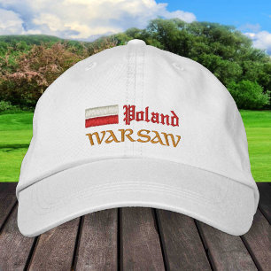 Warsaw & Poland fashion / Polish Flag Embroidered Hat