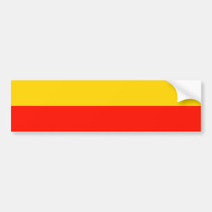 Warsaw, Poland flag Bumper Sticker