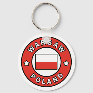 Warsaw Poland Key Ring