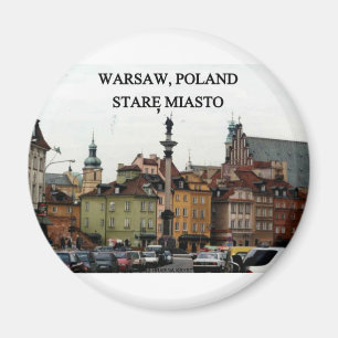 WARSAW POLAND STARE MIASTO OLD TOWN MAGNET