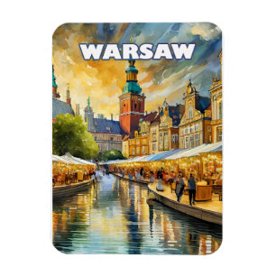Warsaw, the vibrant heart of Poland Magnet