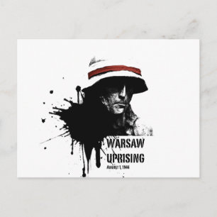 warsaw uprising postcard