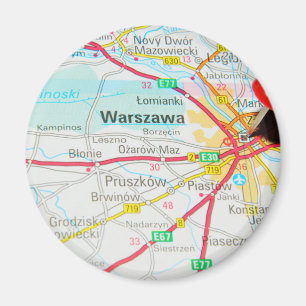 Warsaw, Warszawa in Poland Magnet