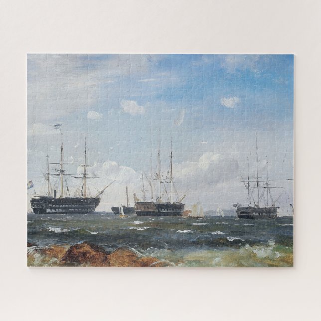 Warship out of Gothenburg 1861 Jigsaw Puzzle (Horizontal)