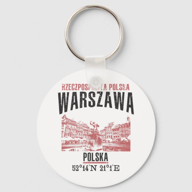 Warszawa Key Ring (Front)
