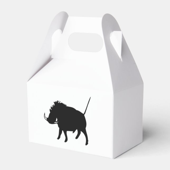 Wart Hog  Favour Box (Front Side)