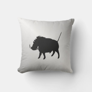 Wart Hog Silver Outdoor Cushion