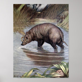 Warthog by Louis Sargent, Vintage Wild Animals Poster