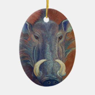 Warthog Ceramic Tree Decoration