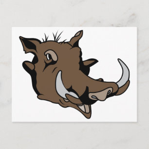 Warthog Head Postcard