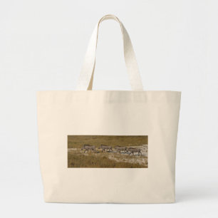 Warthog Parade Tom Wurl Large Tote Bag