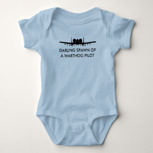 Warthog Pilot Spawn A-10 Thundebolt 2 Funny Baby Bodysuit