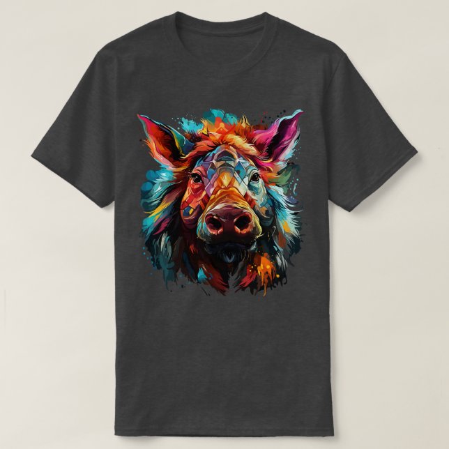 Warthog Rainbow T-Shirt (Design Front)