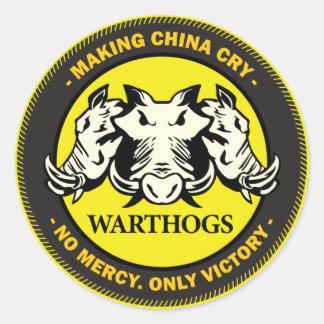Warthogs Classic Round Sticker