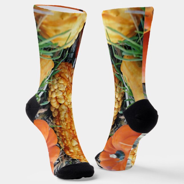 Warty Gourd  Socks (Angled)