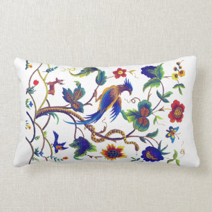 Warwick Bird of Paradise Faux Embroidery Pillow