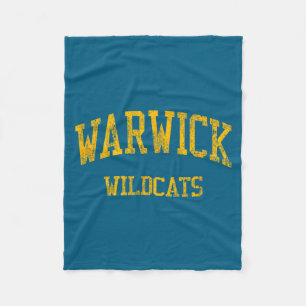 Warwick high school hs warwick ny vintage sports fleece blanket