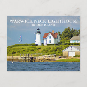 Warwick Neck Lighthouse, Rhode Island Postcard