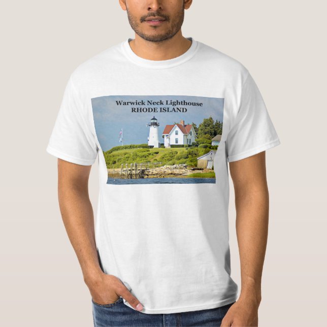 Warwick Neck Lighthouse, Rhode Island T-Shirt (Front)