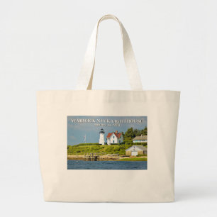 Warwick Neck Lighthouse, Rhode Island Tote Bag