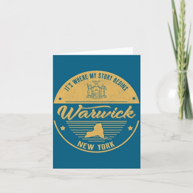 Warwick New York Its Where My Story Begins  Card (Front)