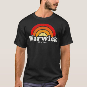Warwick New York NY Vintage 70s Retro Rainbow Desi T-Shirt