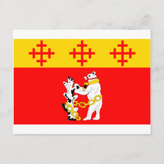 Warwickshire Flag Postcard