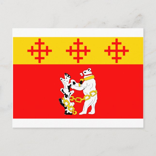 Warwickshire Flag Postcard (Front)