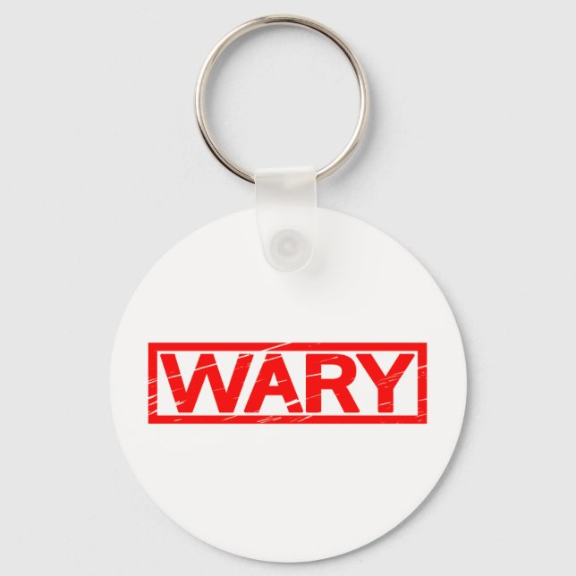 Wary Stamp Key Ring (Front)