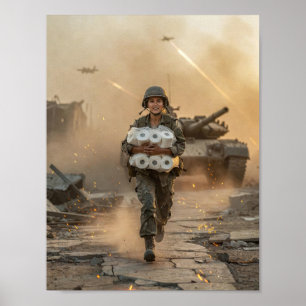 Warzone Survival With Absurd Humour Poster