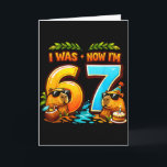 Was 6 7 birthday 67 meme capybara kids boys girls card<br><div class="desc">I was 6 now i'm 7 birthday 67 meme capybara kids boys girls  | Greeting Card .Greeting Card This product emphasizes simplicity and balance. This product emphasizes simplicity and balance.</div>