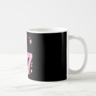 Was 6 7 cute 7th birthday girl outfit 67 funny coffee mug