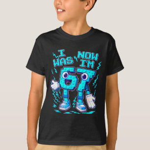 Was 6 7 six seven 7 years old birthday brainrot T-Shirt