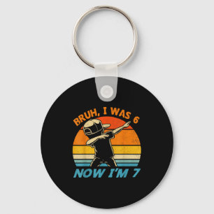Was 6 7 year old 7th birthday 67 dabbing boys kids key ring