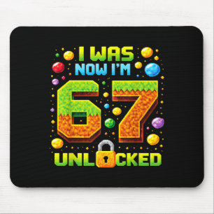 Was 6 seven year old 67 pixel gamer boys girls kid mouse pad