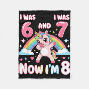 Was 6 was 7 8 year old girl birthday outfit 6 7 fleece blanket