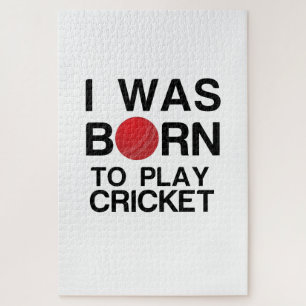 WAS BORN TO PLAY CRICKET JIGSAW PUZZLE
