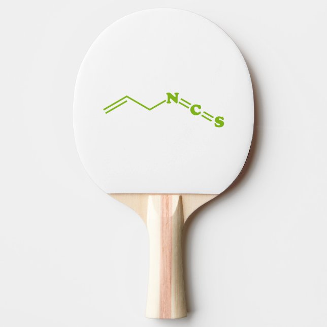 Wasabi Allyl Isothiocyanate Molecular Formula Ping Pong Paddle (Front)