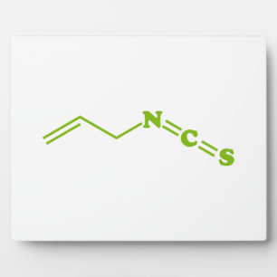 Wasabi Allyl Isothiocyanate Molecular Formula Plaque
