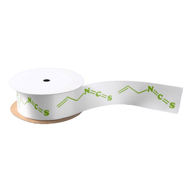 Wasabi Allyl Isothiocyanate Molecular Formula Satin Ribbon (Spool)