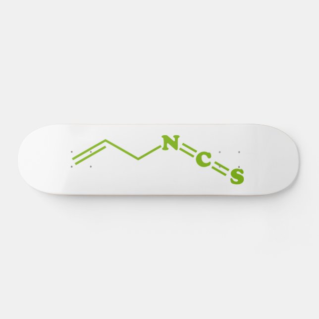 Wasabi Allyl Isothiocyanate Molecular Formula Skateboard (Horz)