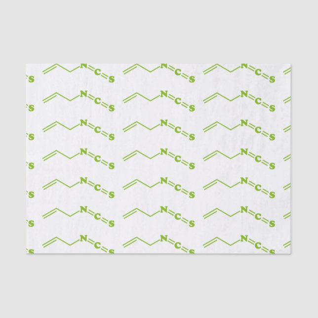 Wasabi Allyl Isothiocyanate Molecular Formula Tissue Paper (Front)
