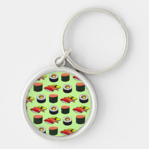Wasabi Green Sushi Key Ring