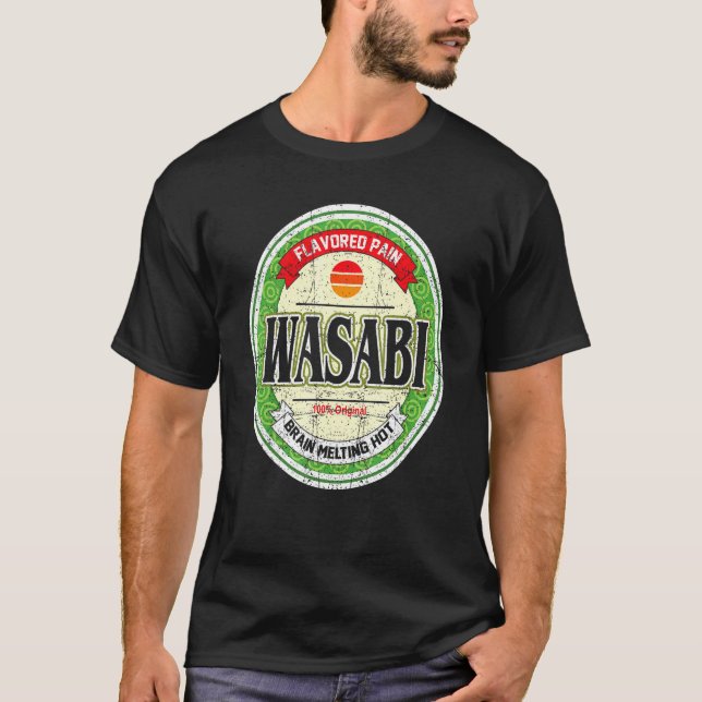 Wasabi Japanese Sushi Condiment Halloween Costume T-Shirt (Front)