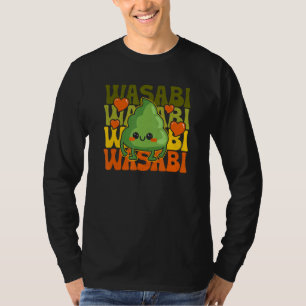 Wasabi Retro Sushi Condiment Asian Japanese Food T-Shirt