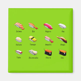 Wasabi sushi Japanese cute food Magnet