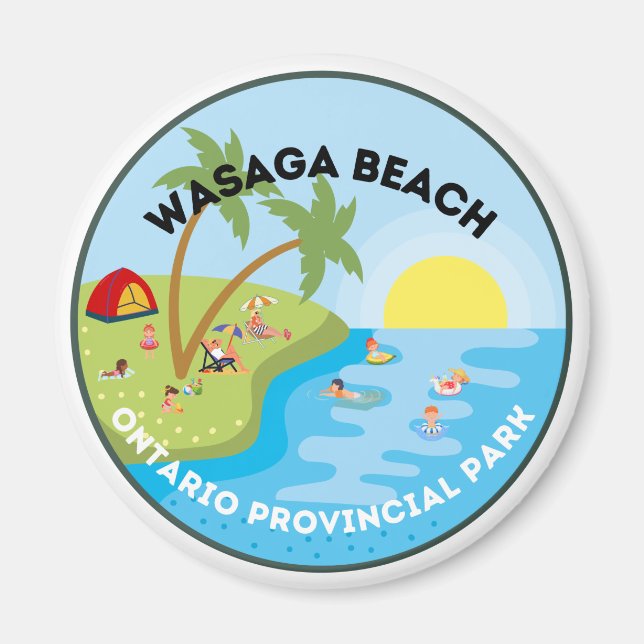 Wasaga Beach Ontario Provincial Park Magnet (Front)