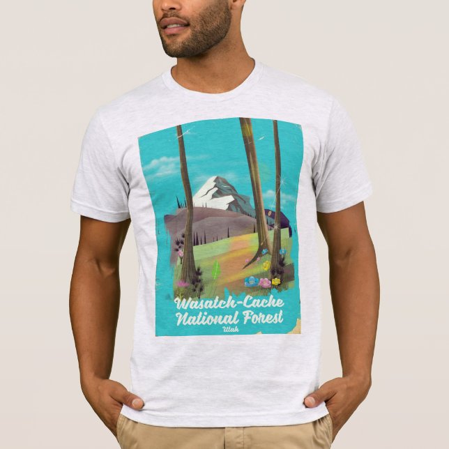 Wasatch-Cache National Forest Utah vacation poster T-Shirt (Front)
