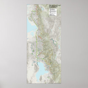 Wasatch Front Trail Network Poster